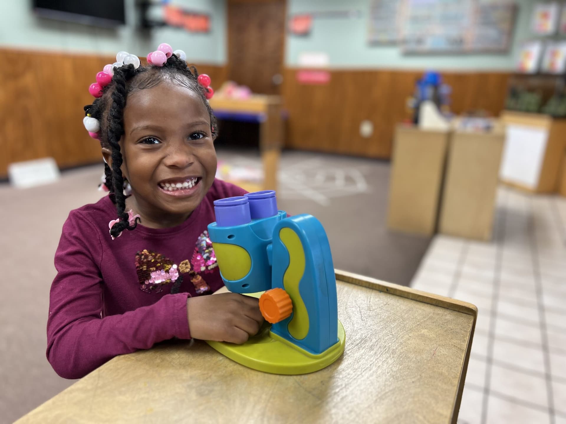 Children learning at Blue Skies Exploration Academy